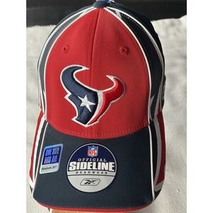 Houston Texans Reebok Embroidered Adult OSFA Flex Fit Sideline NFL Cap Hat